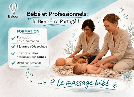 Journée pédagogique : découverte et pratique du massage bébé en structure d&rsquo;accueil