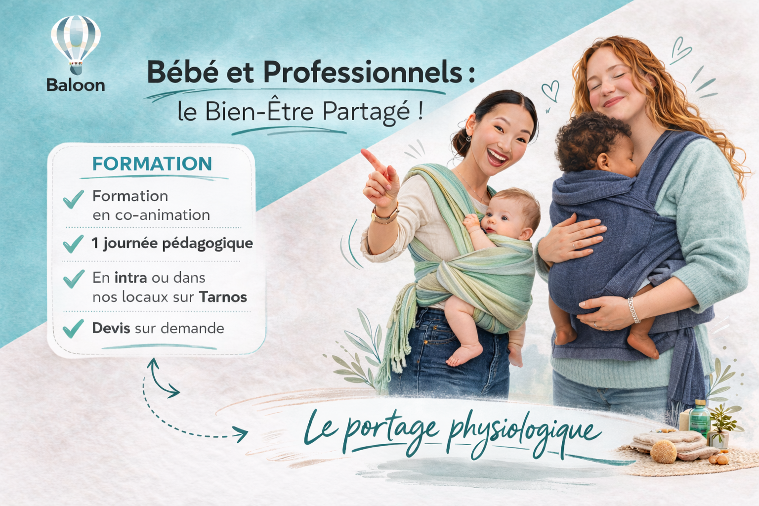 Journée pédagogique – Initier au portage physiologique en structures d&rsquo;accueil des tout-petits